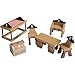 CP Toys Wooden High Seas Adventure Pirate Ship Playset with 6 Figures and Accessories