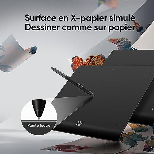 XP-PEN Deco Pro LW (Gen 2) Graphics Tablet Drawing Graphics Tablet without Bluetooth 5.0 Screen, Stylus with 16K Pressure Levels, Compatible with Windows Chrome OS MacOS 10.10 Android 10.0 Linux