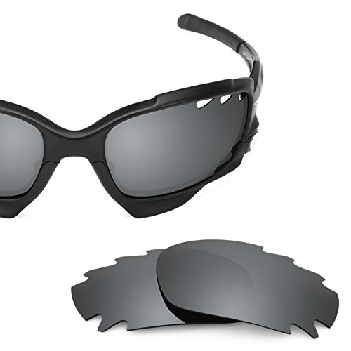 Revant Vented Polarized Replacement Lenses for Oakley Racing JacketBlack Chrome MirrorShield