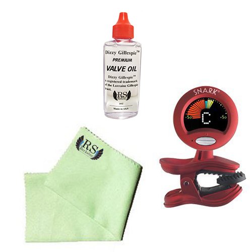 Euphonium Tuner Pack - Snark SN2 All Instrument Tuner/Metronome Includes Bonus RS Berkeley Euphonium Cleaning Cloth & Dizzy Gillespie Valve Oil