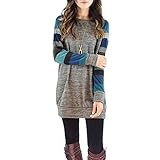 Fantastic Zone Cotton Knitted Long Sleeve Tunics for Women