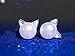 Wicary Cat Earrings Sterling Silver Pearl Earrings for Women Studs Cat Lovers Jewelry for Women