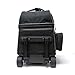 Pyramid Path Deluxe Double Roller with Oversized Accessory Pocket Bowling Bag (Black/Silver)