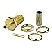 Eightwood 10pcs SMA Female Bulkhead Crimp Connector Gold-Plated for RG316 RG174 Cable
