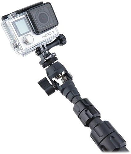 Jmary 360° Carbon Fiber Spin Monopod Selfie Stick for All GoPro Action Cameras + Free Universal Mobile Holder & Shutter Remote Control.