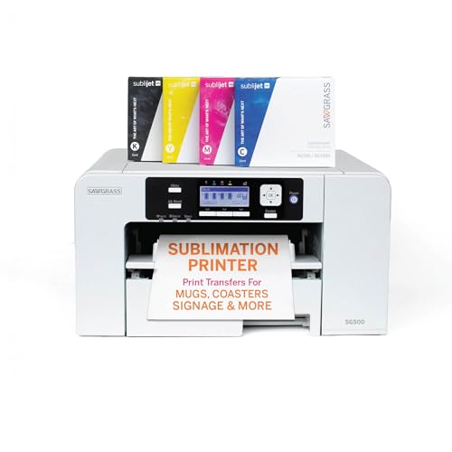 Sawgrass SG500 Sublimation Printer Bundle with Anti-Clog Technology | Only Printer Designed...