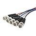 Monoprice 100566 6-Feet VGA HD-15 to 5 BNC RGB Video Cable for HDTV Monitor Cable, Black