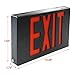 eTopLighting FD3SCR-B 1PCS LED Exit Sign Emergency Light Lighting Emergency LED Light / Modern Battery Backup UL924 / Battery Back-up / Black / Red Letter, V-PL1119