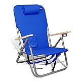 Beach & Camping Outdoor Chair Backpack 4 Position (Dark Blue) Ultra-Resistant Steel by JGR Copa