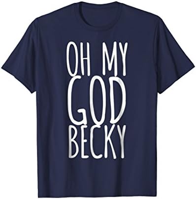 Mens OMG Becky T-Shirt XL Navy
