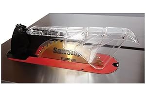 SawStop Blade Guard, 17.5 in. L x 8 in. W x 1 in. H, Metal, Compatible with Wood