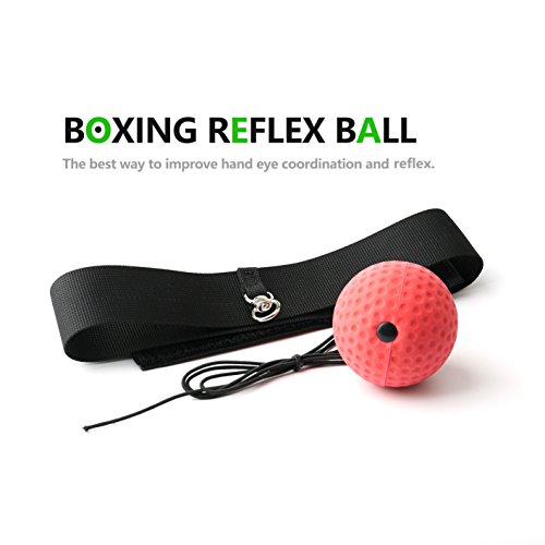 image for Boxing Reflex Ball with Adjustable Headband, 2 Speed Training, Gdaytao