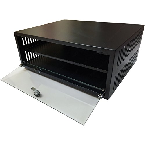 2U E-Pro Series On Surface Cabinet Rack Enclosure - Color: Black