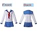 Girls Pop Team Epic Popuko Pipimi Cosplay Anime Nautical Sailor Costumes Japanese Blue School Uniform Shirt Skirt Full Set