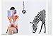 Huge Zabra Vinyl Wall Sticker Zebra Wall Decals Animal Print Home Murals Decor