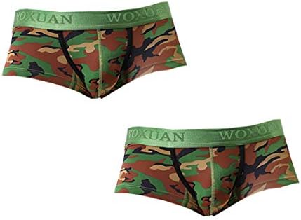 CKLV Mens 3 Pack 2Pack Underwear Trunk Boxer Underpants Thong Stretch Low-Rise Boxer Briefs