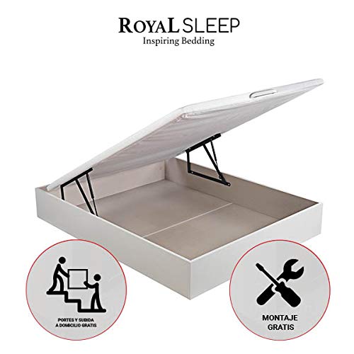 Royal Sleep Canape Abatible 150x190 De Gran Capacidad Tapa 3d