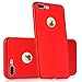iPhone 8 Plus Case, JDBRUIAN [Fashion Gloss] Shockproof Ultra Slim Fit Silicone iPhone 7 Plus Cover TPU Soft Gel Rubber Cover for iPhone 7 Plus/iPhone 8 Plus - Bright Red
