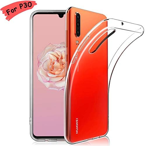 HHZYX Case For Huawei P30,P30 Clear Cover,Ultra Slim Thin Soft TPU Protective for Huawei P30[Anti-Scratch][Anti-Drop]-Transparent
