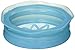 Blossom Mason and Canning Jar Sipping and Drinking Lid Caps, Silicone, For Standard Size Mason Jars, 3.5-Inches; Blue; Set of 4