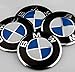 Carsticker 4 x 56mm Wheel Cap Sticker SELF Adhesive Logo Badge Emblem for BMW