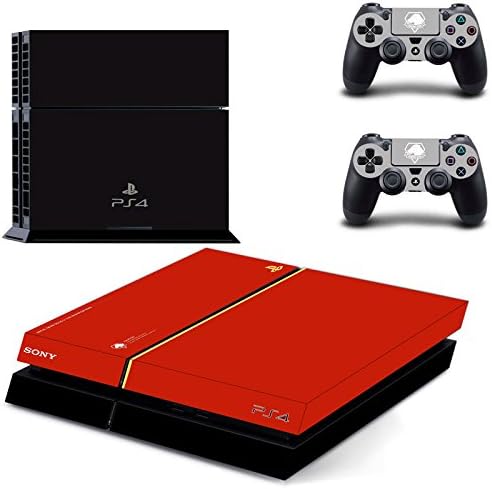 QKonsole PS4 skin white design film sticker, PlayStation 4, vinyl screen protector, matte