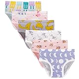 Baby Soft Cotton Panties Little Girls'Briefs Toddler Underwear (Pack of 6) 2-3 Years