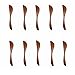 M2cbridge Set of 10 Handmade Butter Jelly Spreader Cheese Knife (Brown Wide)