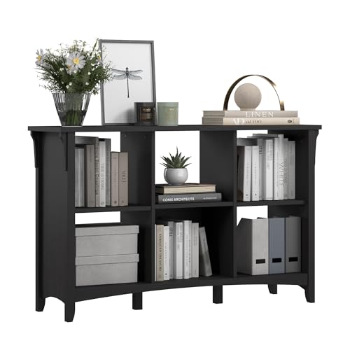 Bush Home Salinas 6 Cube Organizer in Vintage Black, Office Storage Solution, H…