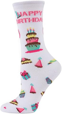MeMoiHappy Birthday Rayan Blend Crew Novelty Socks