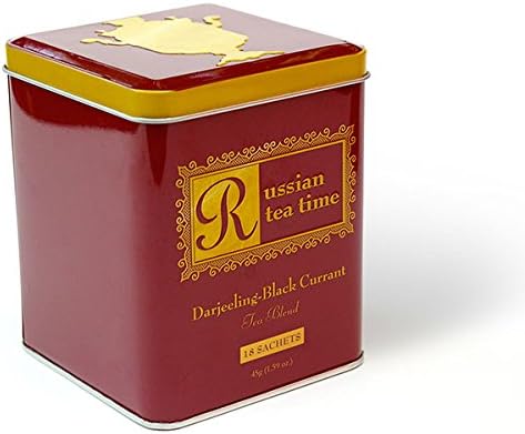 Russian Tea Time Darjeeling Black Currant Tea Sachets