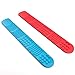 Sensory Slap Fidget Bracelet Bands - 2-Pack - Quiet Tactile Stimulation for ADHD, Autism, Special Needs Kids - Helps Girls & Boys with Stimming Fidgeting and Focus - by Solace (Red & Blue)