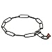 Herm Sprenger Black Stainless Steel Collar 51506 (57) - Long Link Fur Saver 1/9 Inch (3 mm) - Size 20 inch (50 cm) for Dogs with Neck Size of 17 inch (43 cm)
