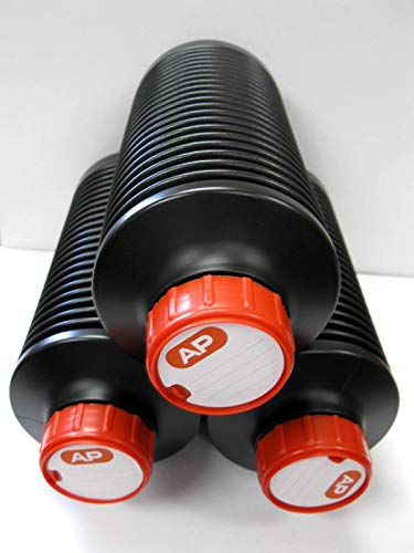 Three AP Air Reduction Air-Evac Darkroom Chemical Storage 1-Liter Bottles