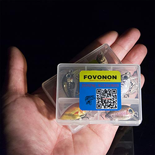 FOVONON Crankbaits Set Köder Angeln harte Köder Schwimmköder Boot Ozean Topwater Köder Kit Angelzubehör Elritze Vib Set… – Bild 5