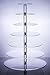 Utenlid Acrylic 7-Tier Round Stacked Party Cupcake Stand with Stable Screw-On Pillars - Tiered Cupcake Stand/Cupcake Tower