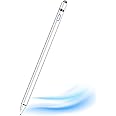 Stylus Pen for Touch Screen 1.5mm Fine Point Pen for iPhone Rechargeable Universal iPad Pencil Compatible with Android/iOS/iPad/iPhone/Smartphone and Other Tablets （White）