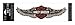 Harley-Davidson Straight Wing Decal Tan LG Size Sticker DC339124