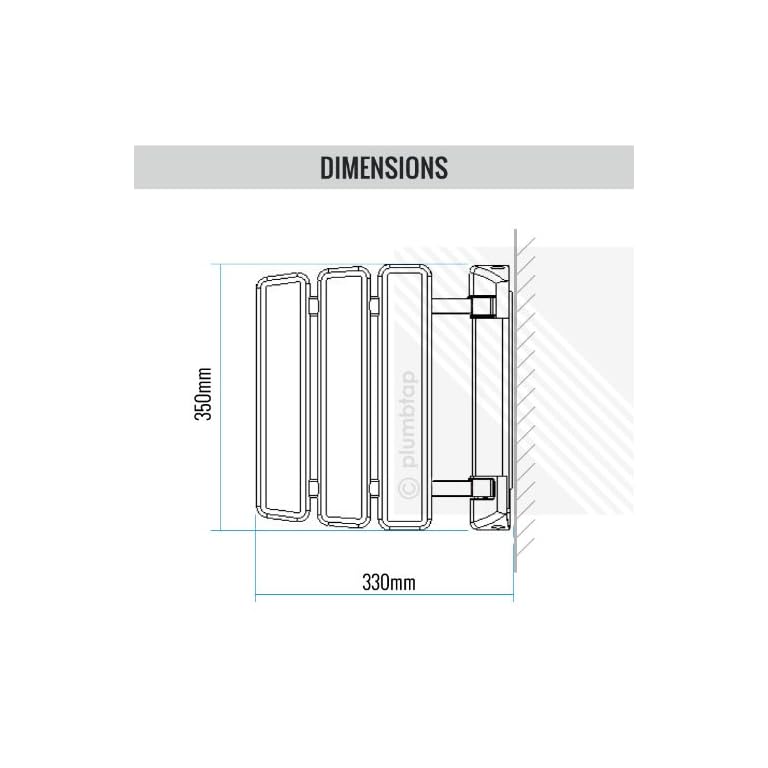 EcoSpa Elegance Bathroom Mobility Aid • Wall Mounted Folding Shower