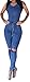 Lovaru Women's Sleeveless Bodysuit Boyfriend Denim Romper Hole Jean Tank Jumpsuit,Blue,X-Large
