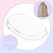 Molain Clear Silicone Sponge Makeup Blender Applicator Non-sponge Powder Puffs for Foundation Cream Blush Concealer No Waste Any More