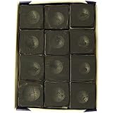 SILVER CUP Billiard CHALK - ONE DOZEN (Black)