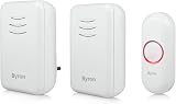 Byron Wireless Doorbell Set 150 m Range 16 Melodies Battery Chime DBY-22314UK