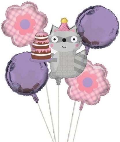 Happi Woodland Girl Foil Balloon Bouquet Cluster