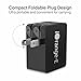 Type C Charger, iOrange-E USB C Wall Charger 5V/3A 15W Travel Charger Adapter with Blue LED Indicator Foldable Plug for Nexus 5X 6P, LG G5, OnePlus 2, Lumia 950XL, HTC 10, Nokia N1 - Black