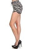 Premium Ultra Soft Shorts Jogger Look with Pockets - 20 Different Styles - by Conceited (Large/X-Large, Ditsy Floral Pink)