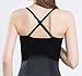 Glamour Women's Shaping Slip Full Body Shapewear With V-neck Lace Insert And Adjustable Strap