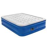 Coindivi Queen Air Mattress with Built-in Pump,Double High Elevated Raised Airbed Blow up Mattress, Upgraded 1.0 mm Thickness Leak Proof Inflatable Mattress for Home Camping Travel, 80×60×19 “