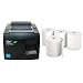 Star Micronics TSP 143IIU Receipt Printer Productivity Bundle - Easy to Use - USB Printer - Dark Gray - Compatible with Square Stand - Includes Four (4) Rolls of Receipt Paper primary