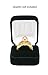 Gorgeous Premium Domed Shape Black Velvet Ring Box With Metal Hinge